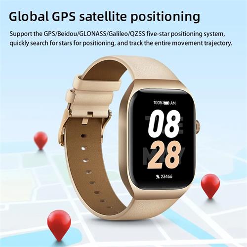 Mibro T2 Smartwatch con GPS, 105 Deportes y Llamadas Bluetooth Dorado