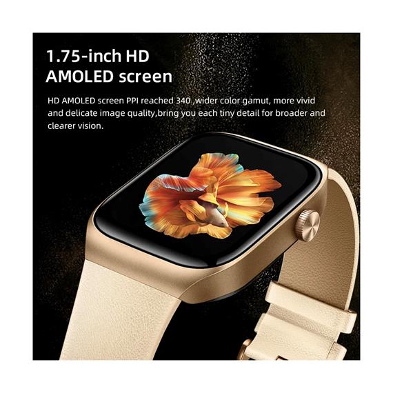 Mibro T2 Smartwatch con GPS, 105 Deportes y Llamadas Bluetooth Dorado