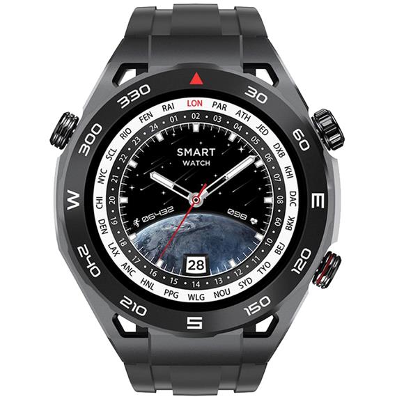 Hoco Y16 SmartWatch con llamadas Bluetooth Deportivo Negro