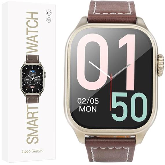 Hoco Y17 SmartWatch con llamadas Bluetooth Dorado
