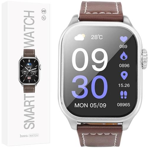 Hoco Y17 SmartWatch con llamadas Bluetooth Plateado
