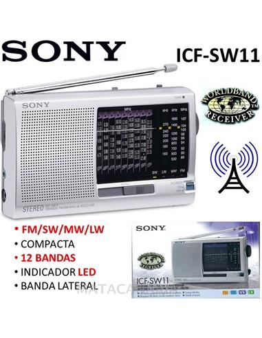 SONY ICF-SW11 RADIO SILVER