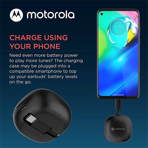 Motorola Motobuds Charge Auriculares Bluetooth Negro