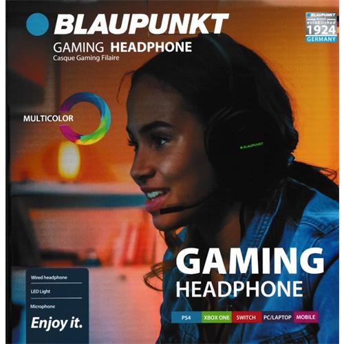 Auricular Gaming Blaupunkt BLP069 Filaire Negro