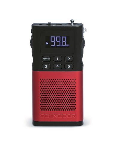 SCHNEIDER SC160ACL RADIO PICCOLO AM/FM RED