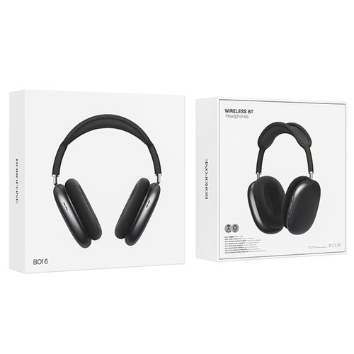 Borofone BO16 Auriculares Cool Hey BT Gris Oscuro