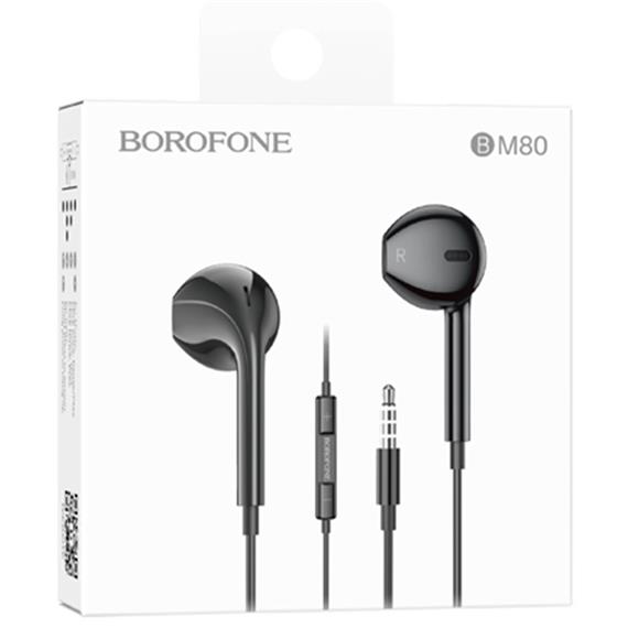 Borofone BM80 Auricular con micrófono Negro