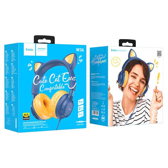 Hoco W36 Catu Auricular con Micrófono Dream Blue