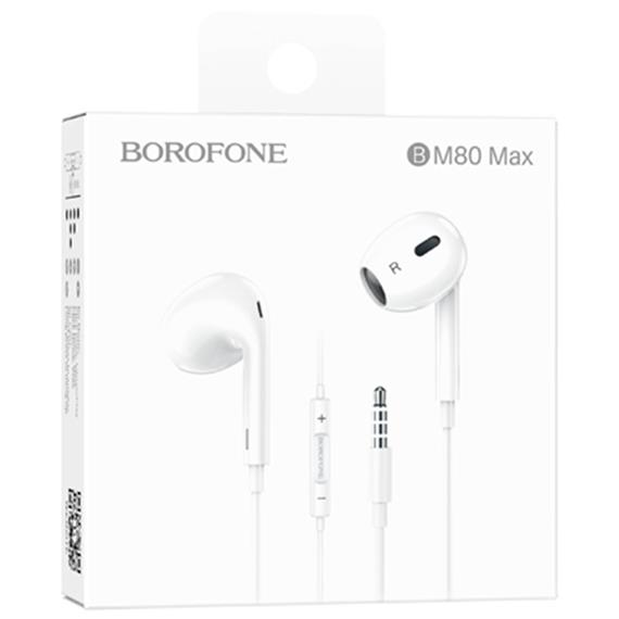 Borofone BM80 Max Auricular con micrófono Blanco
