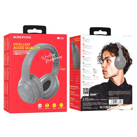 Borofone BO20 Auricular Bluetooth Gris