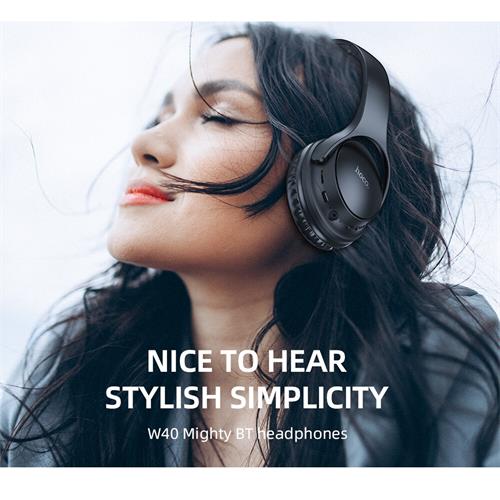 Hoco W40 Auricular Mighty Bluetooth y Micro SD Negro