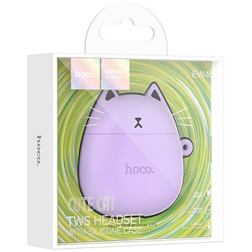 Hoco EW45 Auricular Inalámbrico Stereo Gato Lila