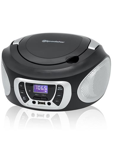 Roadstar CDR-365U Radio CD MP3 con USB Plata