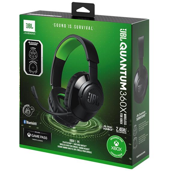 JBL Quantum 360x Auricular Gaming Inalámbrico para XBOX Negro/Verde