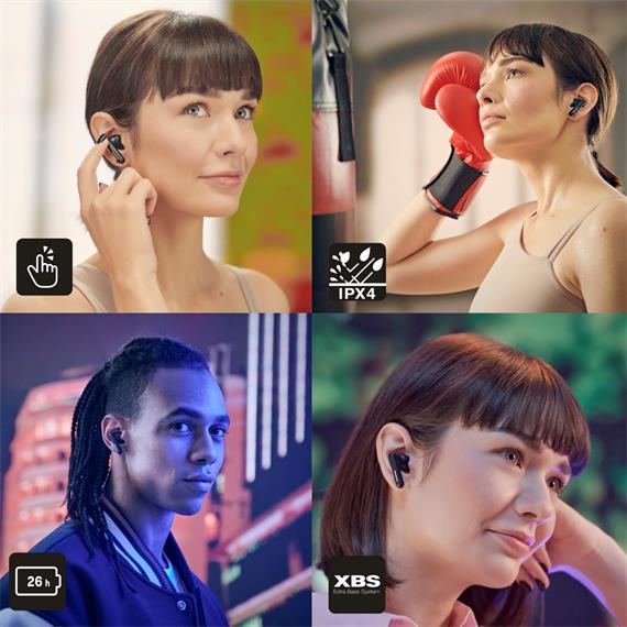 Panasonic RZ-B110WDE-K Auricular Bluetooth IPX4 26 Horas Negro
