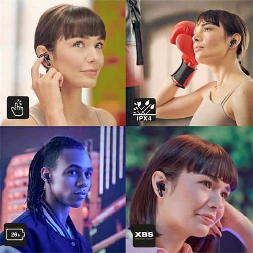 Panasonic RZ-B110WDE-K Auricular Bluetooth IPX4 26 Horas Negro