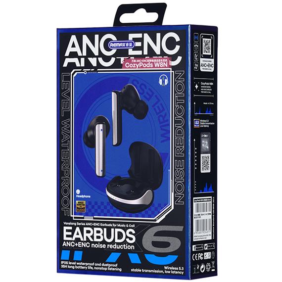 Remax W8N Vansiang Series ANC+ENC Earbuds Negro