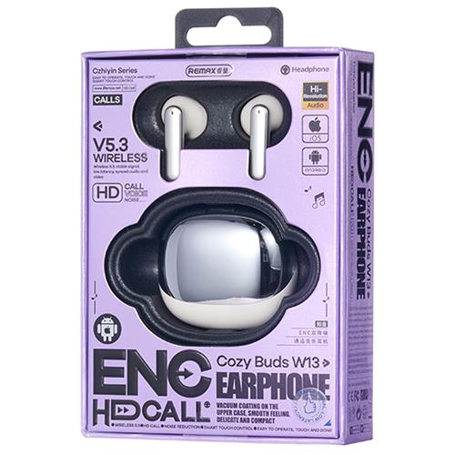 Remax W13 Czhiyin Series ENC Earphone Blanco