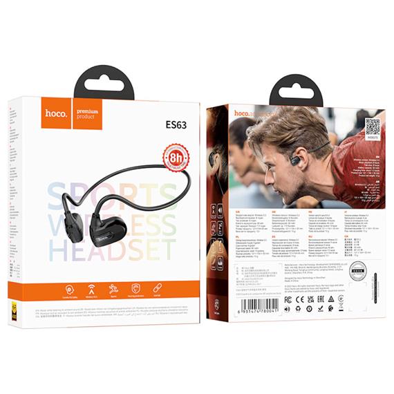 Hoco ES63 Auriculares Deportivos Bluetooth de Conducción Aérea Negro