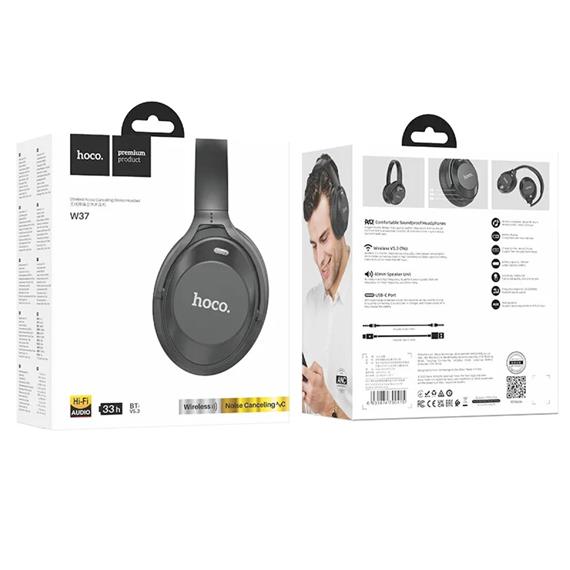 Hoco W37 Auricular Cancelación Ruido Bluetooth Ultimate Black