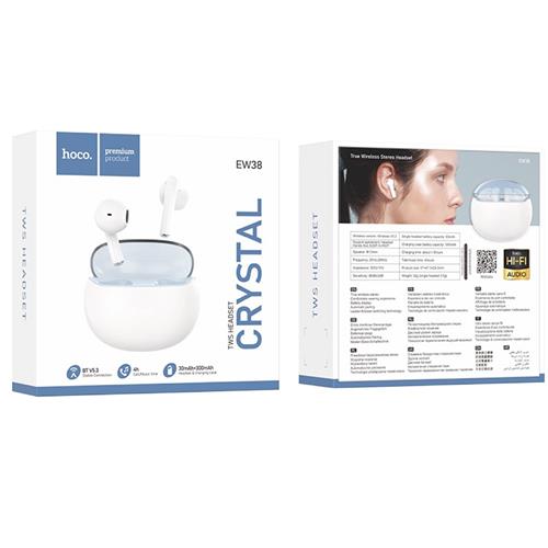 Hoco EW38 Melody Auricular Inalámbrico Bluetooth Blanco