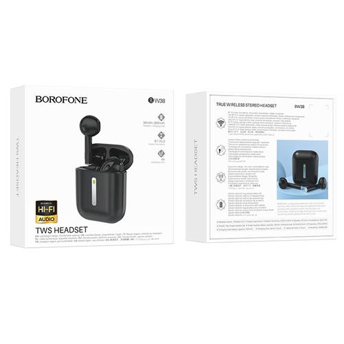 Borofone BW38 Joy Auricular Inalámbrico Negro