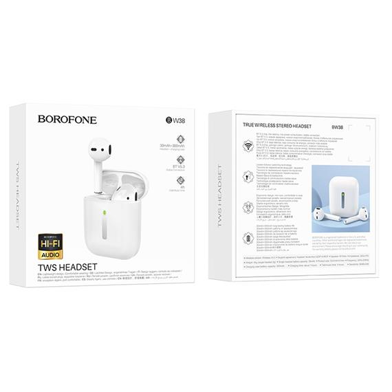 Borofone BW38 Joy Auricular Inalámbrico Blanco