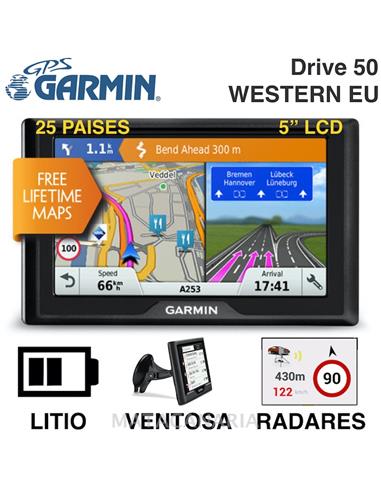 GARMIN DRIVE 50 WESTERN EUROPE 25 PAISES 010-01532-2C