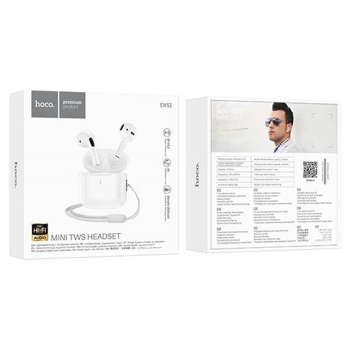 Hoco EW53 Lucky Auricular Inalámbrico Bluetooth Blanco