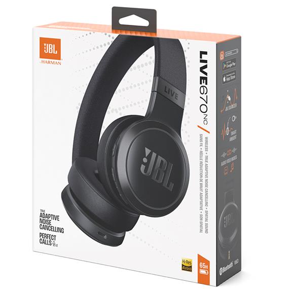 JBL Live 670 Auricular Cancelación Ruido Bluetooth Negro