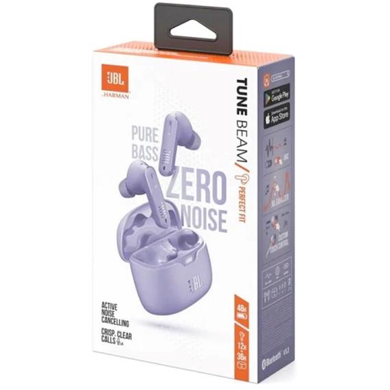 JBL Tune Beam Auricular Inalámbrico con Cancelación de Ruido Púrpura