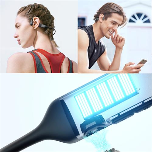 Haylou PurFree BC01 Negro - Auriculares de Conducción Ósea y Bluetooth