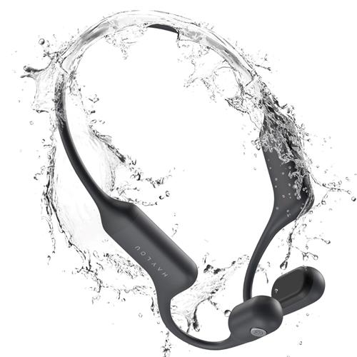 Haylou PurFree BC01 Negro - Auriculares de Conducción Ósea y Bluetooth
