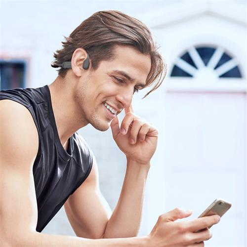 Haylou PurFree BC01 Negro - Auriculares de Conducción Ósea y Bluetooth
