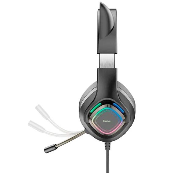 Hoco W107 Auricular Gaming con Luces LED y conexión USB y Jack Elf