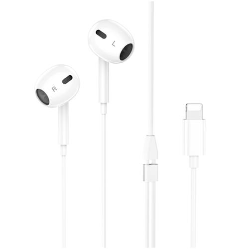 Hoco M111 Auricular Lightning para iPhone Blanco