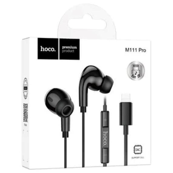 Hoco M111 Pro Auricular Lightning para iPhone Negro