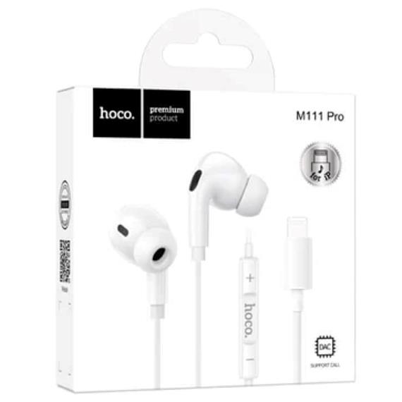 Hoco M111 Pro Auricular Lightning para iPhone Blanco