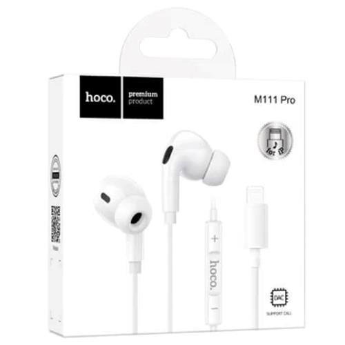 Hoco M111 Pro Auricular Lightning para iPhone Blanco