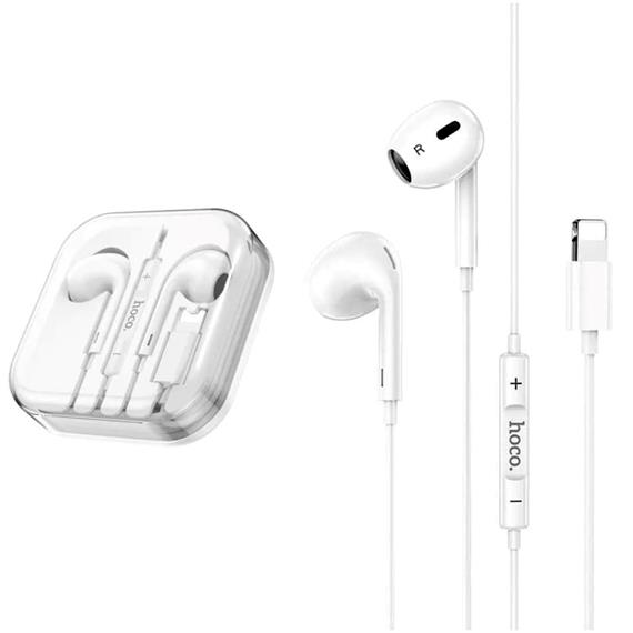 Hoco M111 Max Auricular Lightning para iPhone Blanco