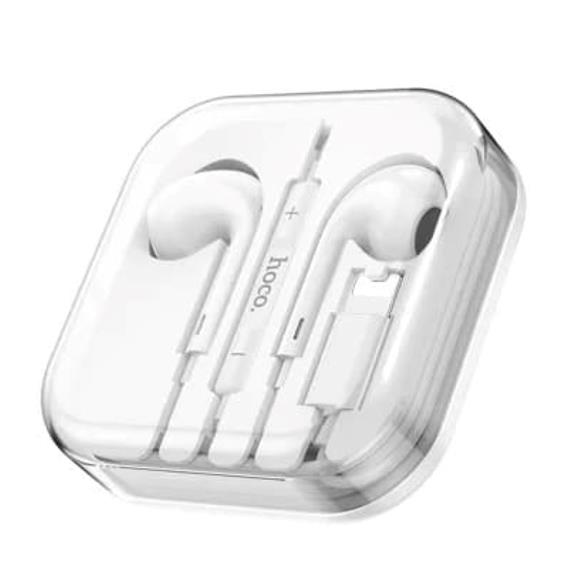 Hoco M111 Max Auricular Lightning para iPhone Blanco