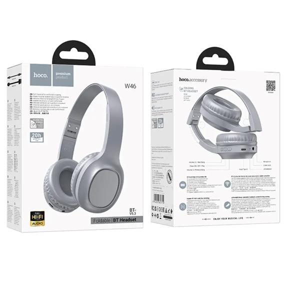 Hoco W46 Auricular Charm Bluetooth Light Blue Gray