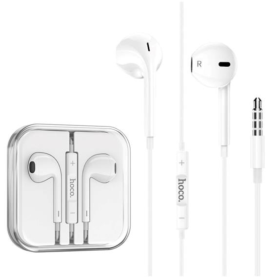 Hoco M101 Auricular jack 3.5mm con Micrófono Blanco