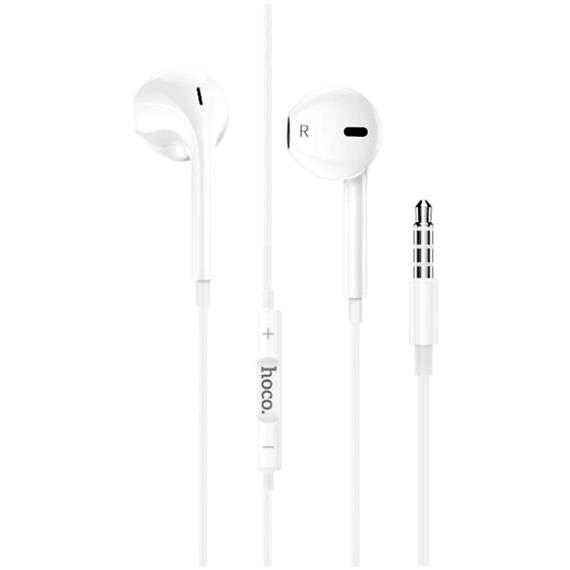 Hoco M101 Auricular jack 3.5mm con Micrófono Blanco