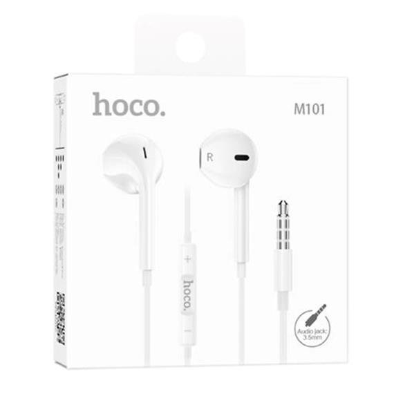 Hoco M101 Auricular jack 3.5mm con Micrófono Blanco