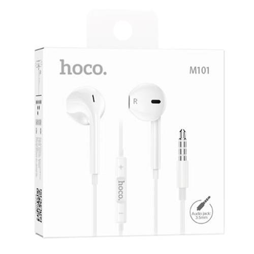 Hoco M101 Auricular jack 3.5mm con Micrófono Blanco