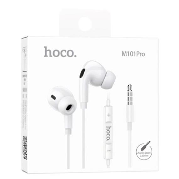 Hoco M101 Pro Auricular con Jack 3.5mm con Micrófono Blanco