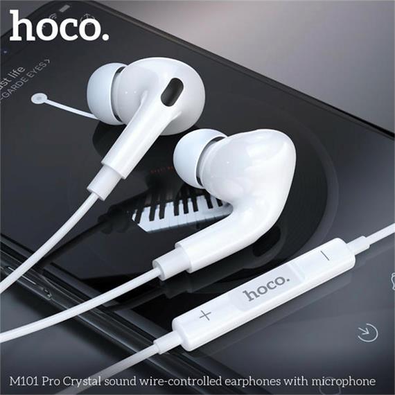 Hoco M101 Pro Auricular con Jack 3.5mm con Micrófono Blanco