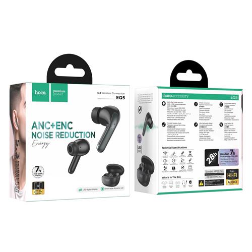 Hoco EQ5 Auricular Bluetooth con Cancelación de Ruido Activa