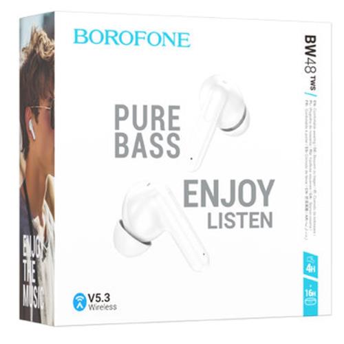 Borofone BW48 Enlighten Auricular Inalámbrico Bluetooth Blanco